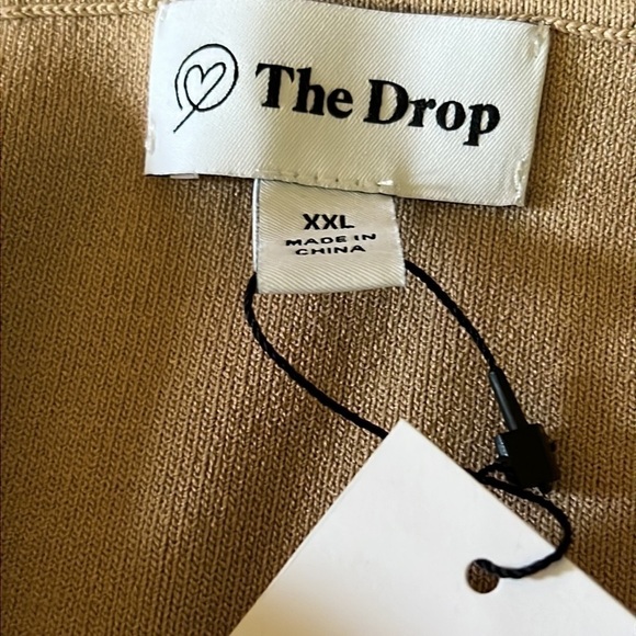 NWT The Drop Greta Fitted Square Neck Halter Sweater Crop Top XXL - Picture 5 of 7